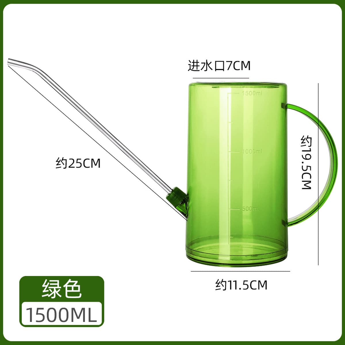 Садовая лейка из нержавеющей стали высокого давления с длинным носиком для домашнего садоводства, автоматическое устройство...