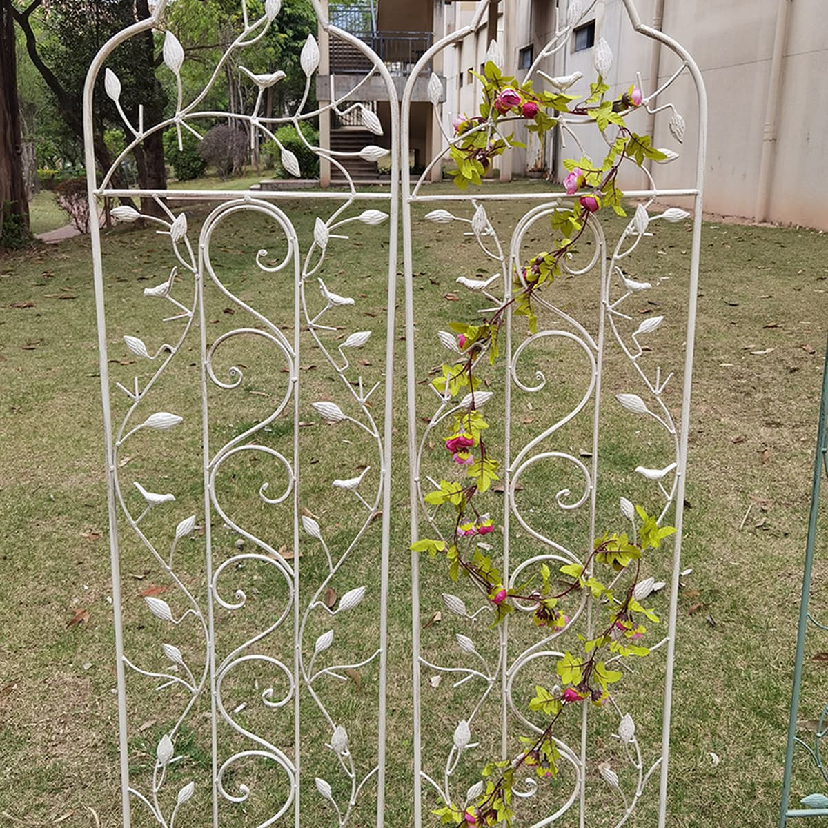Кованая вставка для птиц, подставка для цветов, рамка для вьющихся растений, ретро-старый европейский стиль, уличная вилла,...