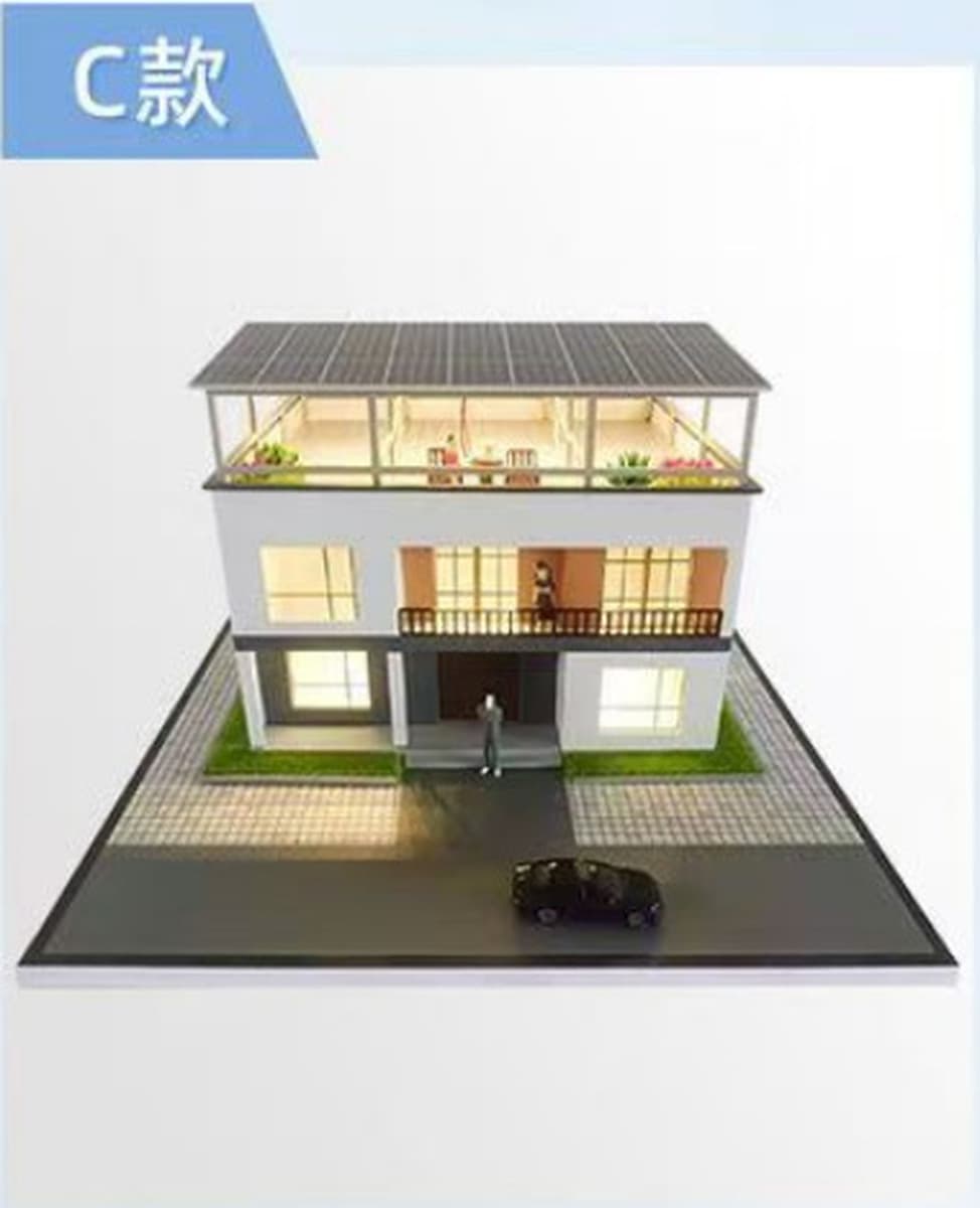 Популярная модель солнечной панели для крыши, новая энергетическая модель с песочным столом, солнечная комната на втором...