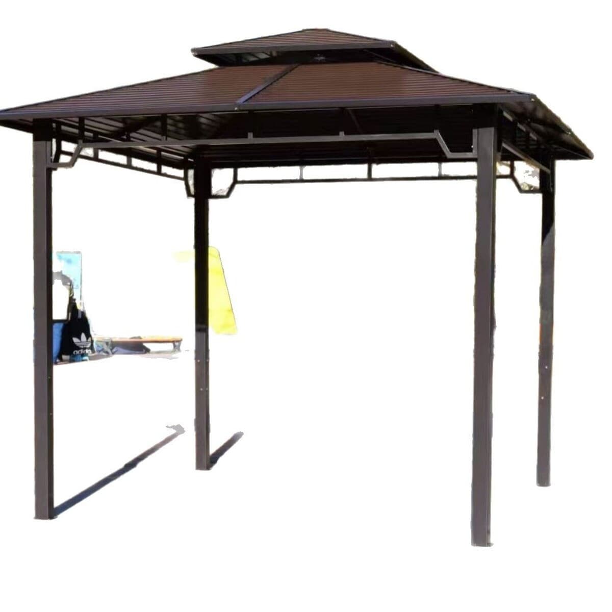 Открытый двор беседка Вилла сад ферма затенение палатка на крыше беседка из железа открытый досуг павильон