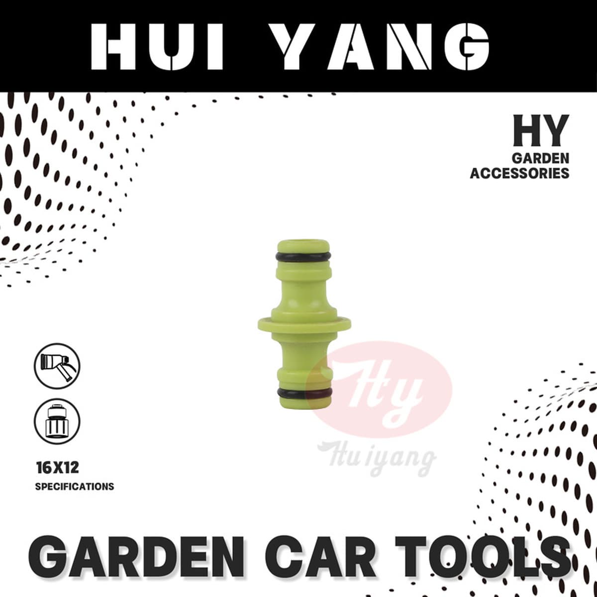 Двухместный соединительный сосок типа соски мойка автомобиля высокого давления водяной пистолет пластиковый аксессуар...