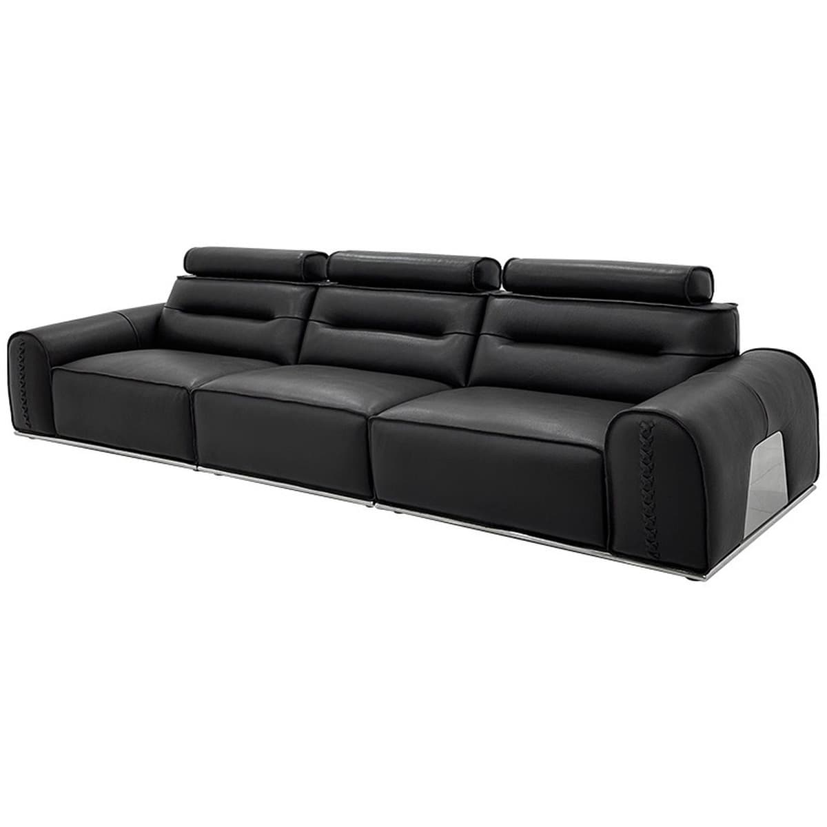 Мебель из Фошаня: большой диван в итальянском стиле из натуральной кожи для гостиной, прямой ряд, высококачественный...