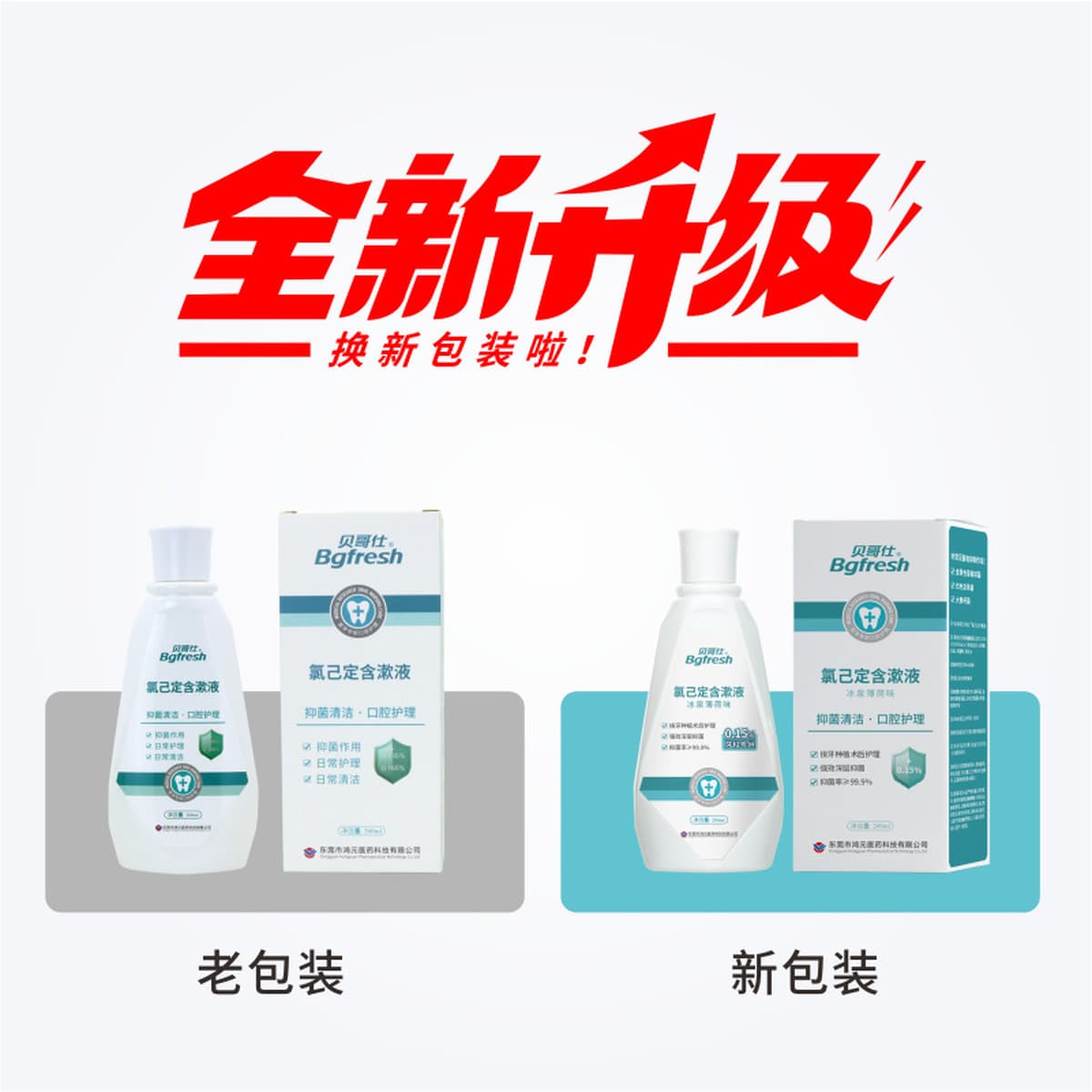 Медицинский ополаскиватель для рта с хлоргексидином Beiges, антибактериальный, для ухода за деснами после стоматологических...