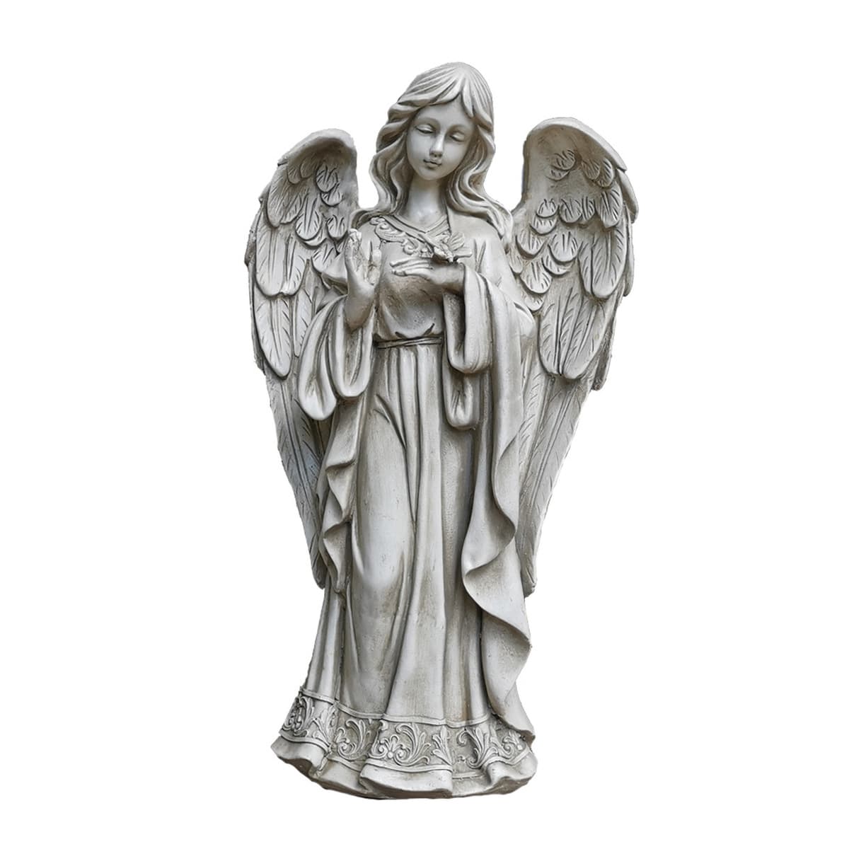 Европейский стиль украшения сада наружное украшение девушка Ангел скульптура смолы Ремесла Сад Вилла украшение двора