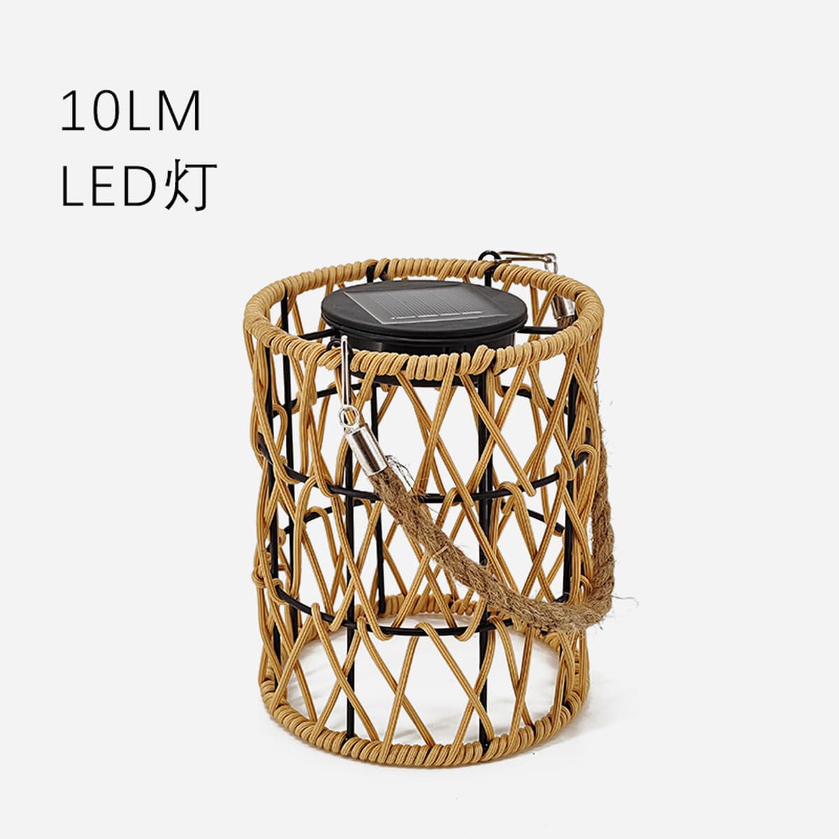 На открытом воздухе домашней свет сада железного фонарика проекции сада виллы пластиковой сплетенный лозами простой прочный...