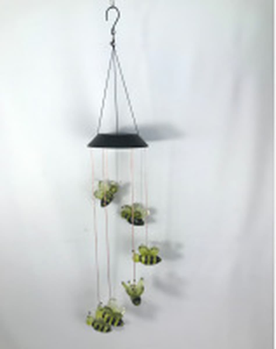 Открытый Солнечный ветер колокольчик свет вилла двор украшение сада Светодиодный Колибри бабочка пейзаж лампа подвесное...