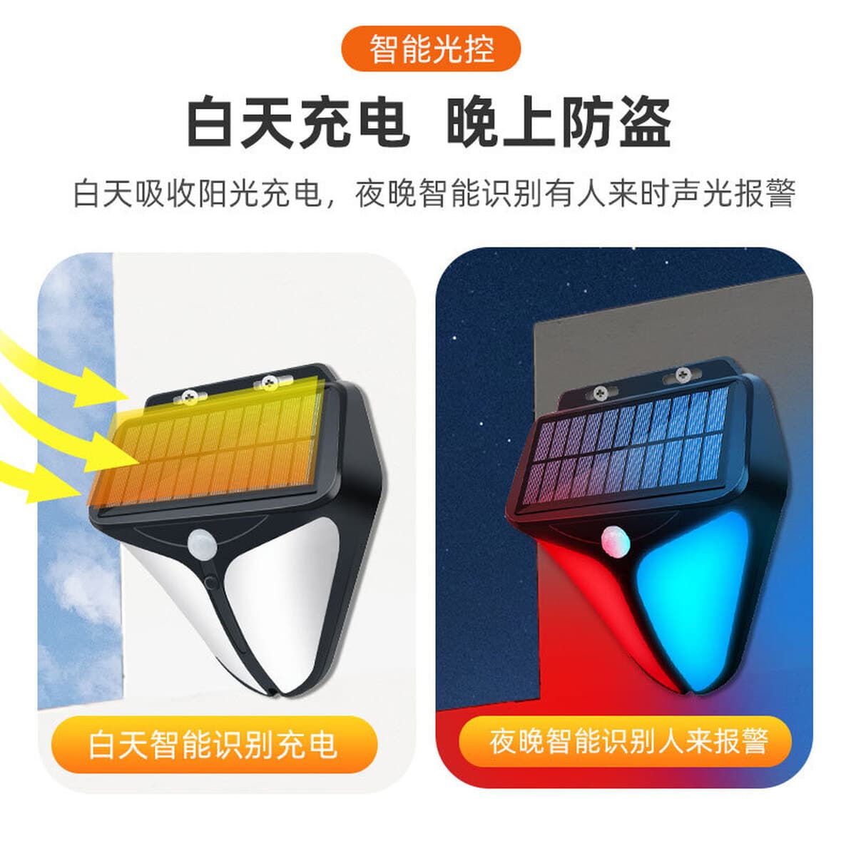 Солнечная Индукционная сигнальная лампа человеческого тела подходит для фруктового сада ранчо рыболовный пруд завод двор...