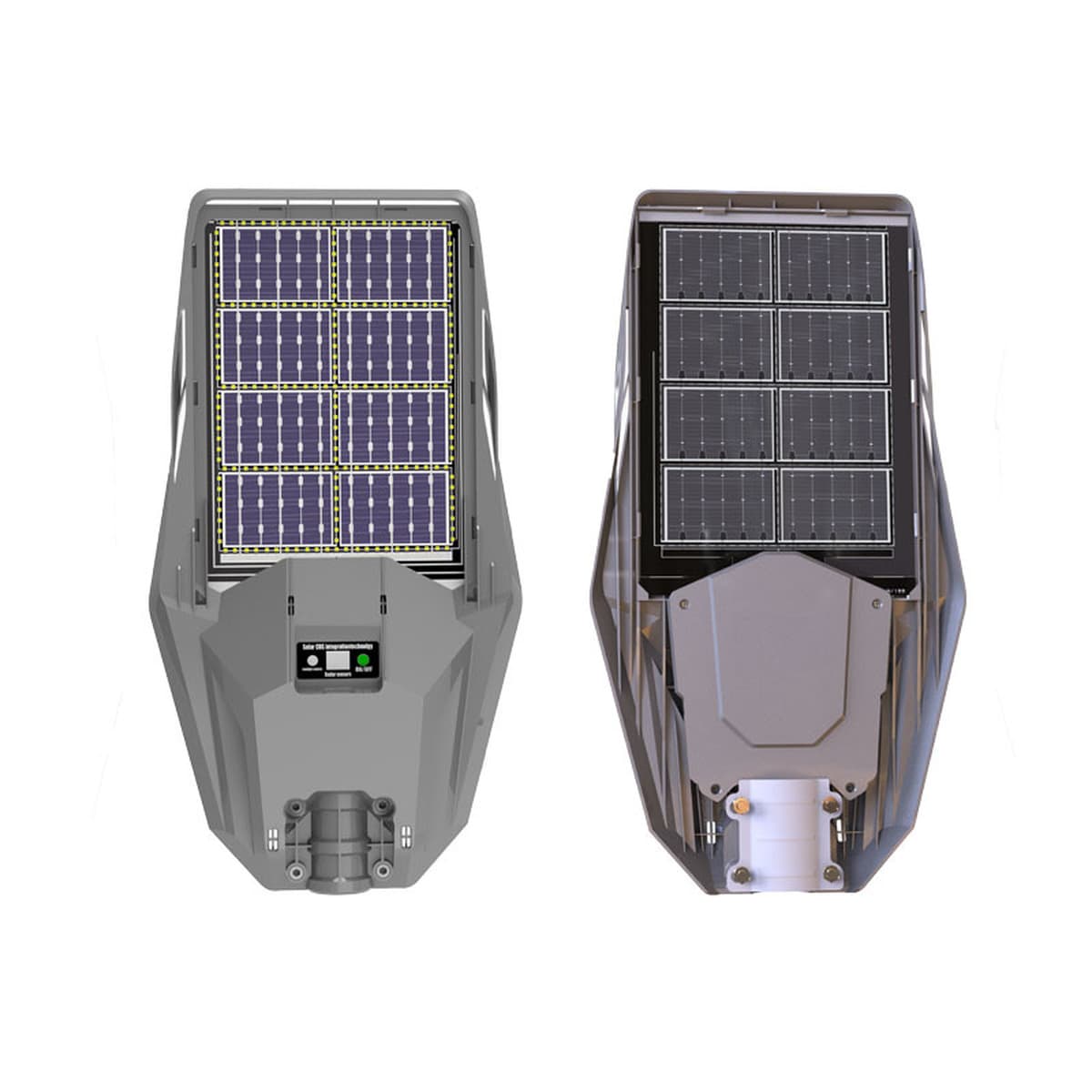 Новый двухсторонний зарядный солнечный уличный фонарь сверхяркий, высокая мощность, индукция тела ультратонкая солнечная...