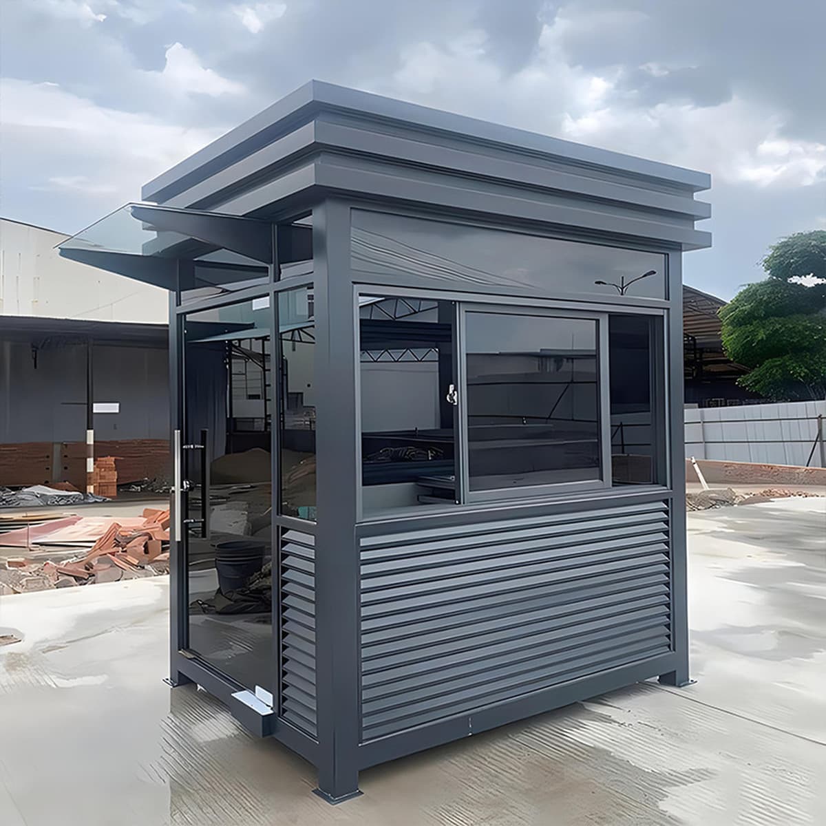Дежурная будка наружная передвижная для сообщества, фабричная плата, дежурная комната, фиксированный размер, изготовление на...