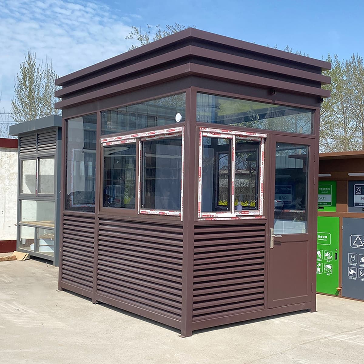 Дежурная будка наружная передвижная для сообщества, фабричная плата, дежурная комната, фиксированный размер, изготовление на...