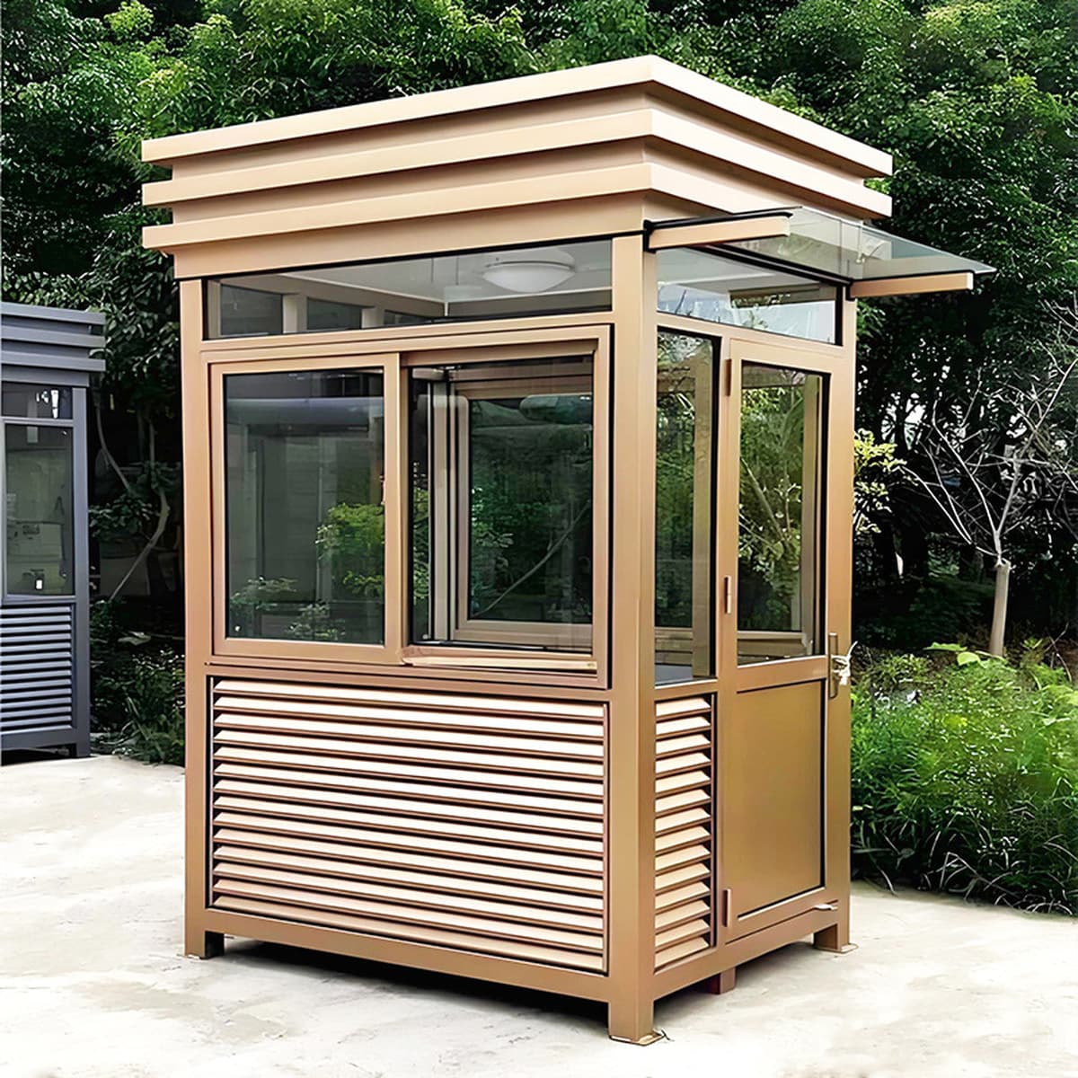 Дежурная будка наружная передвижная для сообщества, фабричная плата, дежурная комната, фиксированный размер, изготовление на...