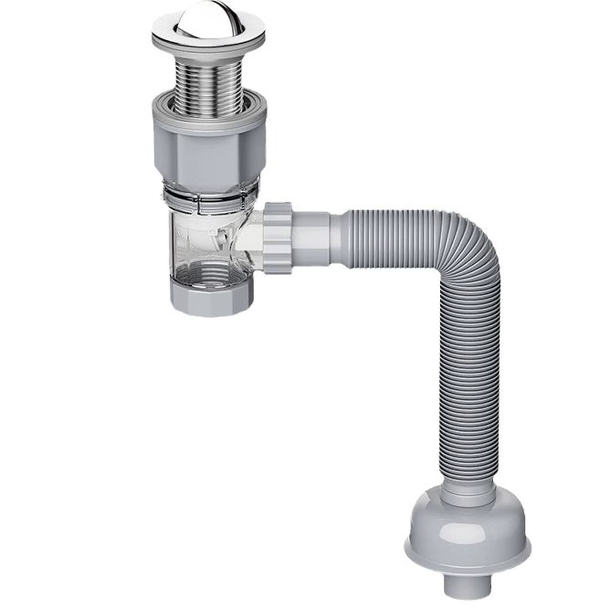 Предотвращение засорения канализационной трубы для умывальника