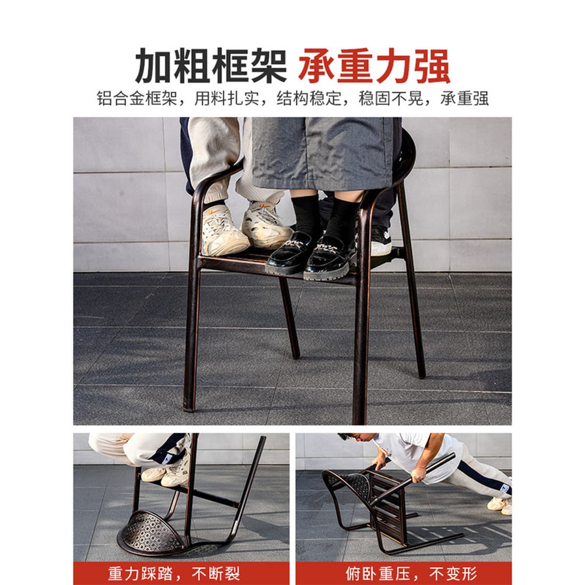 Двор под открытым небом Кованый сад отдыха Открытый двор Открытый стол стул Вилла Алюминиевый сплав отдых литой алюминиевый...