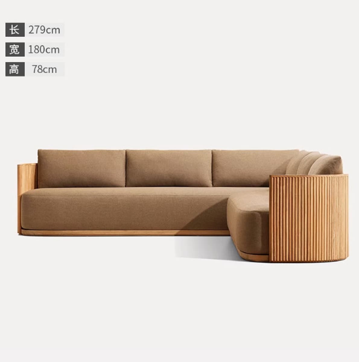 Уличный диван из тикового дерева для двора, виллы, сада, кровать из массива дерева, уличный открытый водонепроницаемый диван...