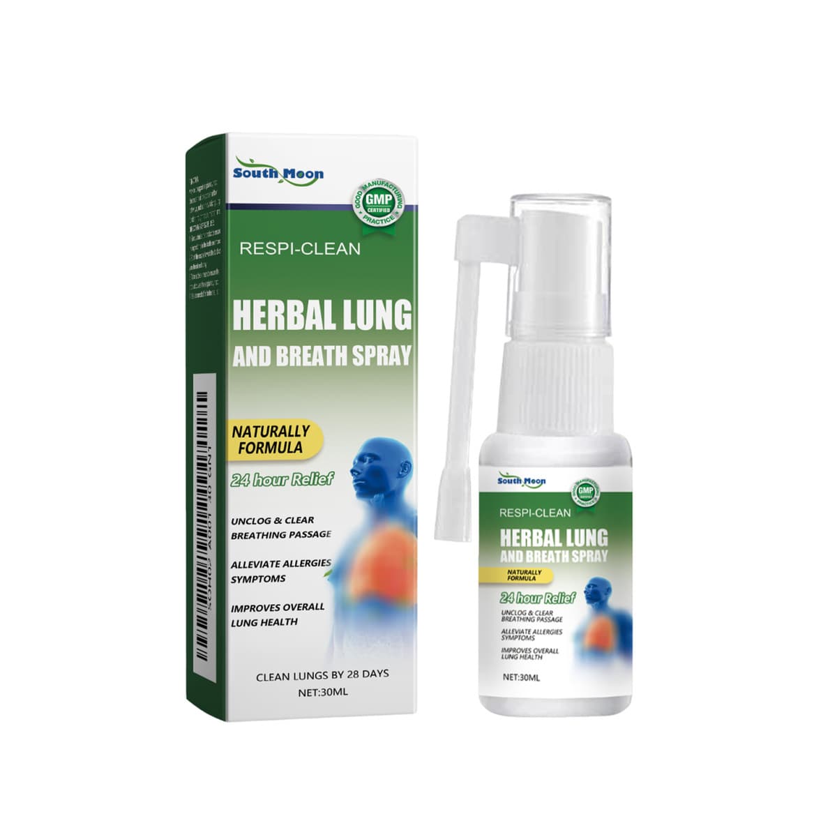 South Moon Травяной спрей для ухода за телом нежный очищающий горло спрей для ухода за полостью рта