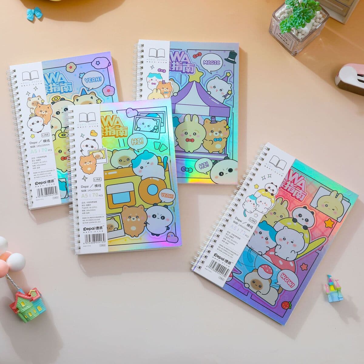 Немецкая новая версия A5 мультфильм милый ветер двойной катушки ноутбук записи книги записи ноутбука оптовая горизонтальная...