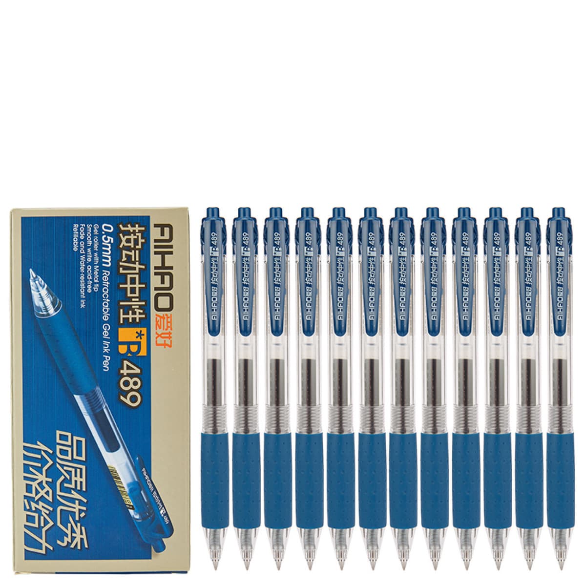 Хобби Канцелярские товары 489 Нажмите на гениальную ручку Офисная ручка для студентов экзаменационные принадлежности Черная...