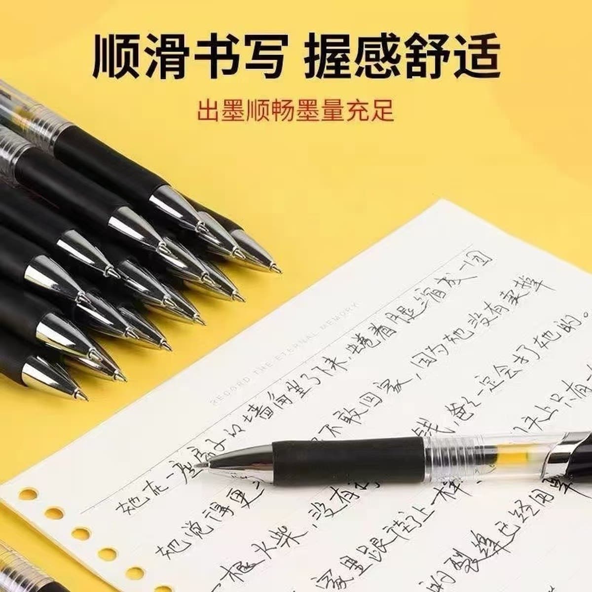 K35 нажимная черная глиняная ручка подпись быстросохнете 0,5 мм для студентов