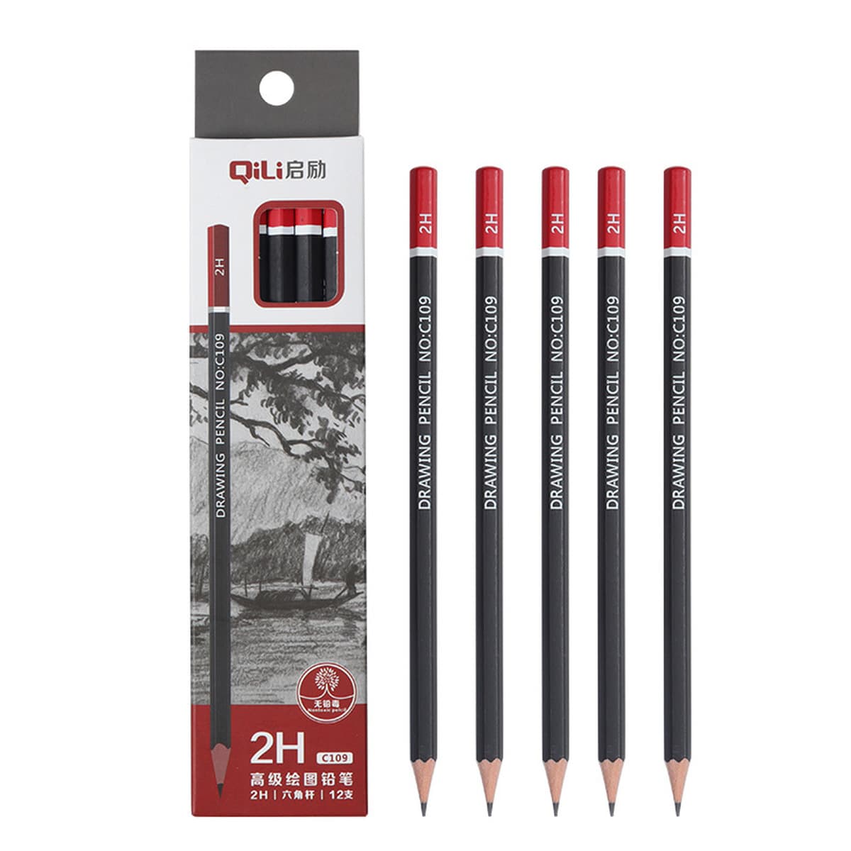 Эскиз карандаша изобразительное искусство 2B карандаш 2b одна коробка для студентов рисования 2h-14b бревна рисование эскиз...
