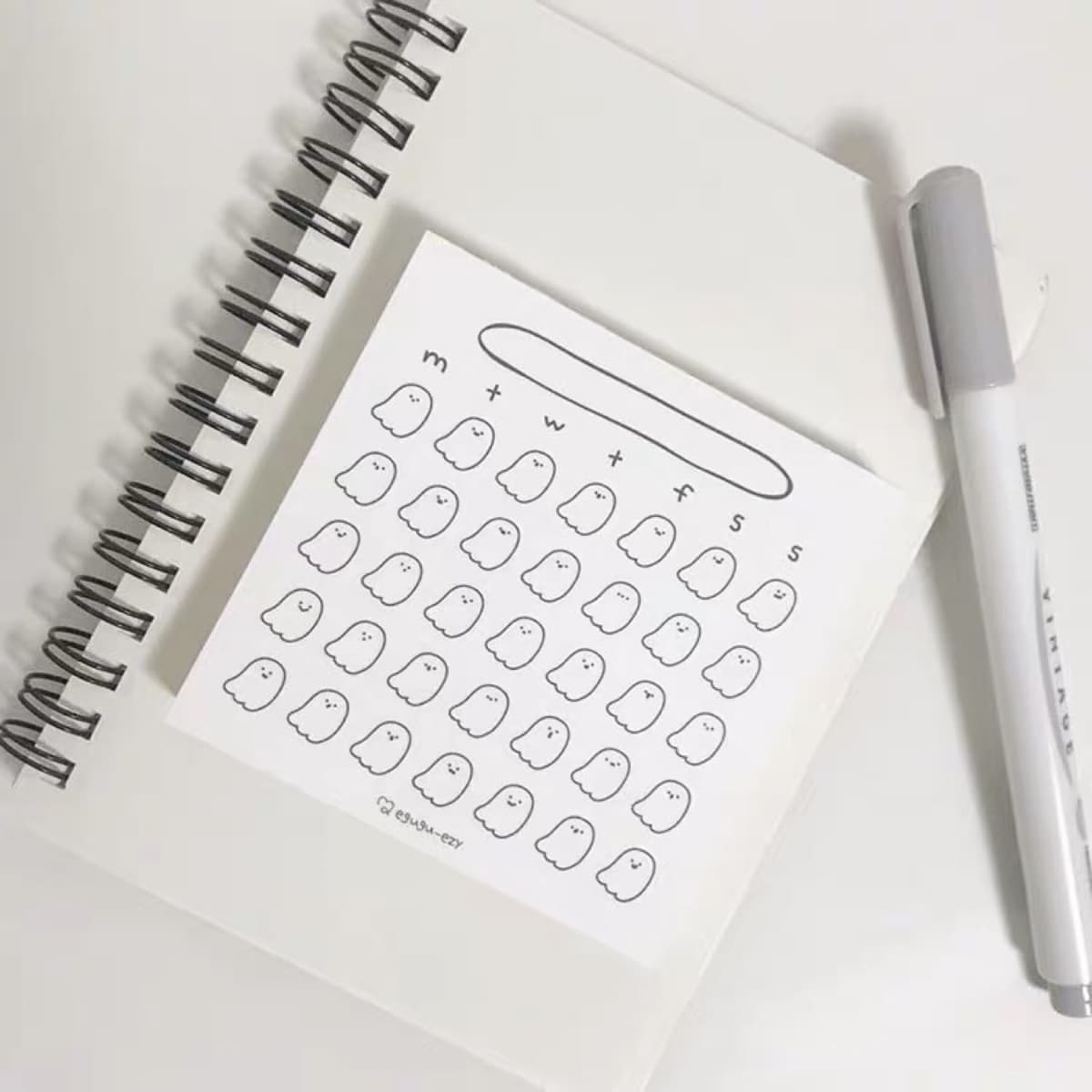 Стикеры для ежемесячного планирования в корейском стиле, блокнот на 50 листов, несамоклеящиеся листы для заметок,...